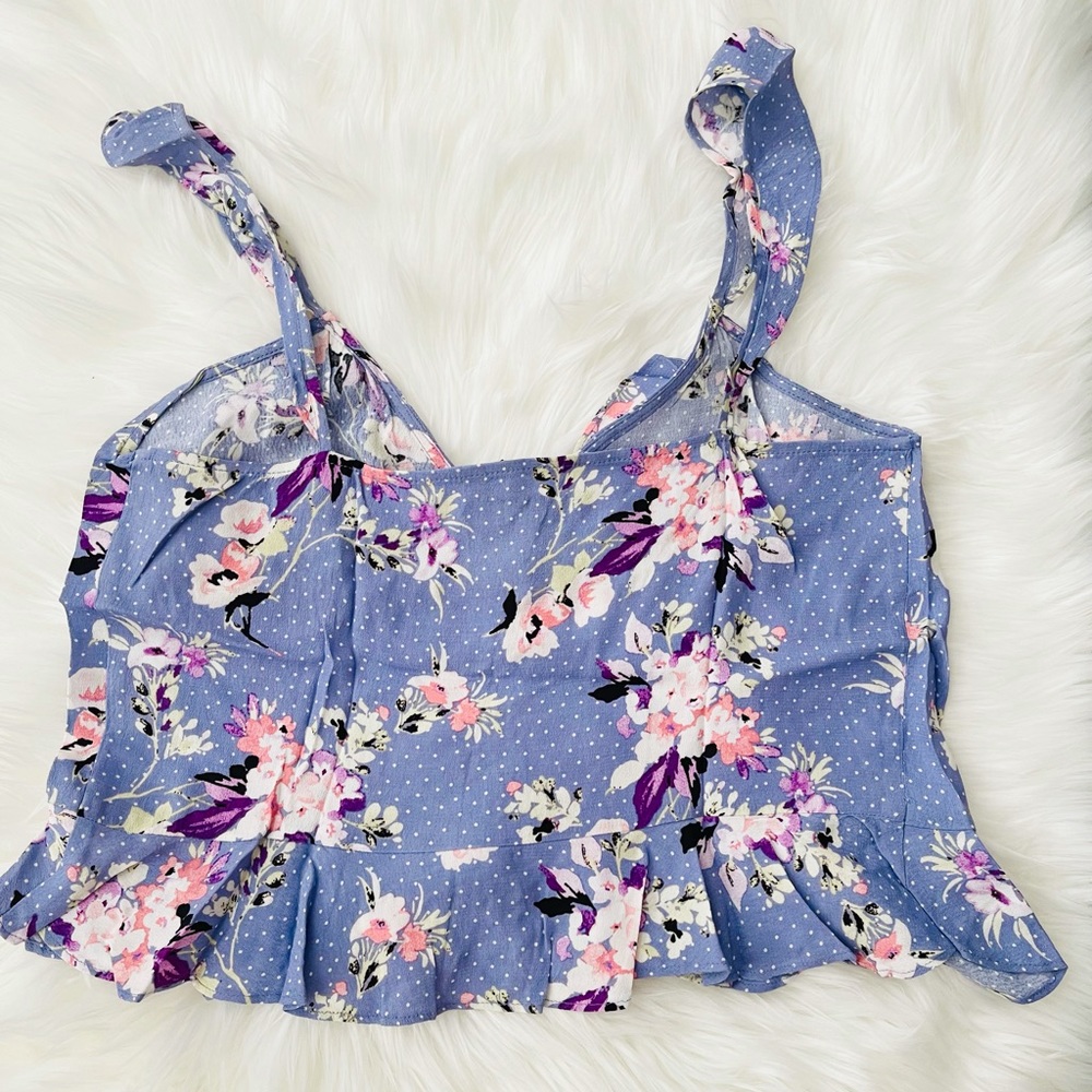 Express Ruched Front Flutter Cami Size M - Picture 6 of 8